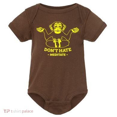 DonT Hate Meditate Baby Bodysuit