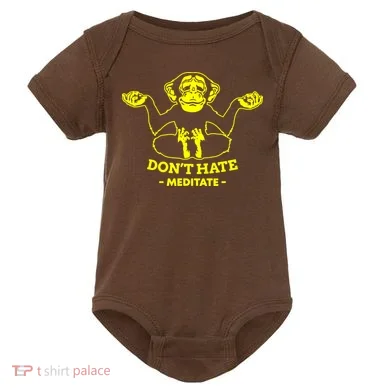 DonT Hate Meditate Baby Bodysuit