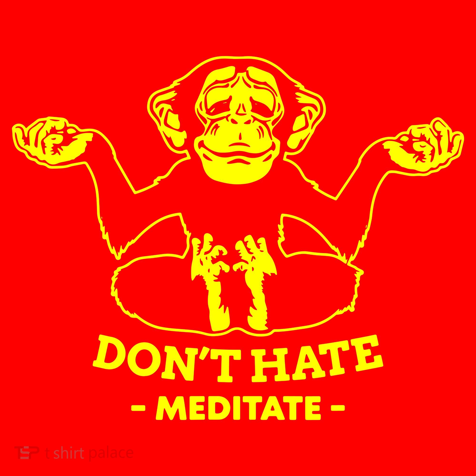 DonT Hate Meditate Santa Hat