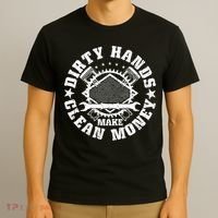 Dirty Hands Make CleanMoney Funny Mechanic Mechanist T-Shirt thumb 3