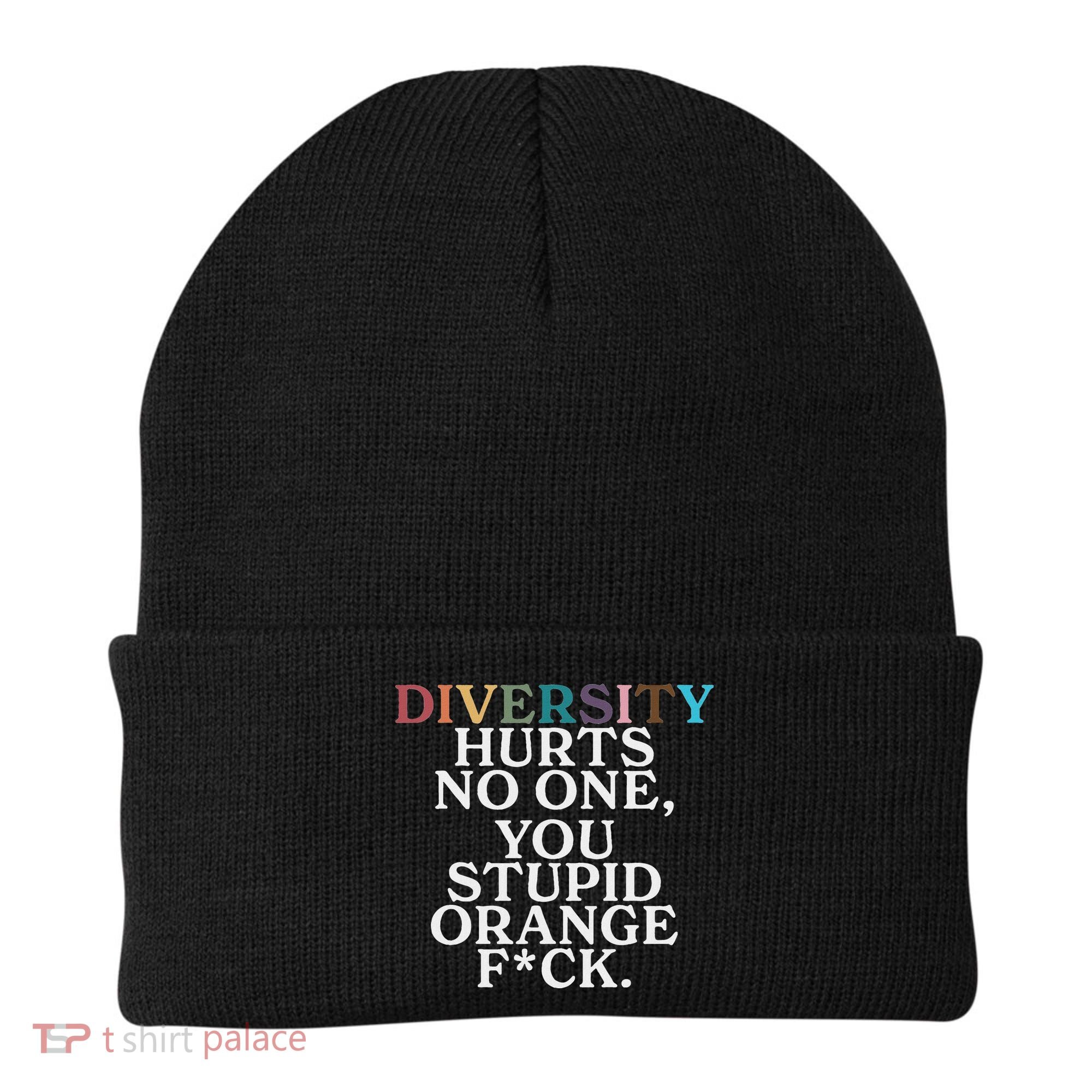 Diversity Hurts No One You Stupid Orange Fuck Beanie