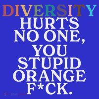 Diversity Hurts No One You Stupid Orange Fuck Apron thumb 3