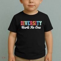 Diversity Hurts No One Lgbtq+ Gifts Human Rights Equality Toddler T-Shirt thumb 2
