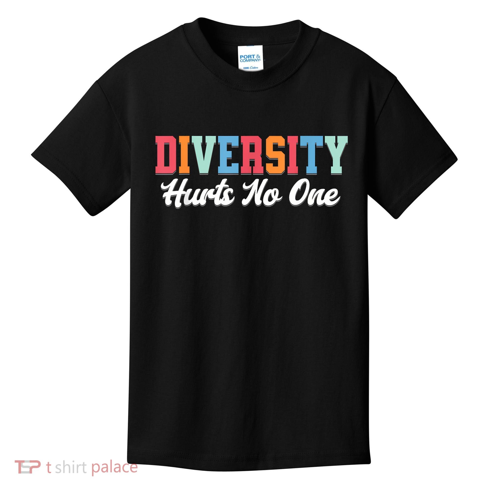 Diversity Hurts No One Lgbtq+ Gifts Human Rights Equality Kids T-Shirt