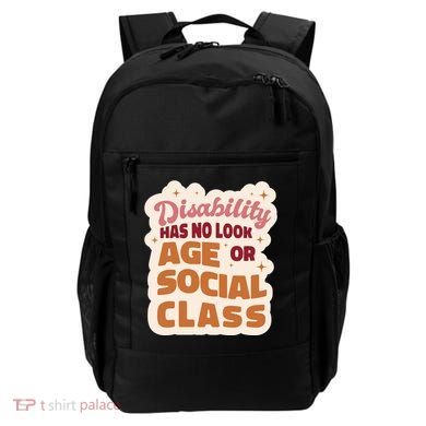 Disability Has No Look Age Or Social Class Backpack