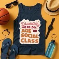 Disability Has No Look Age Or Social Class Tank Top thumb 4