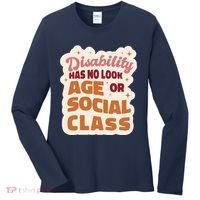 Disability Has No Look Age Or Social Class Women's Long Sleeve Shirt thumb 0