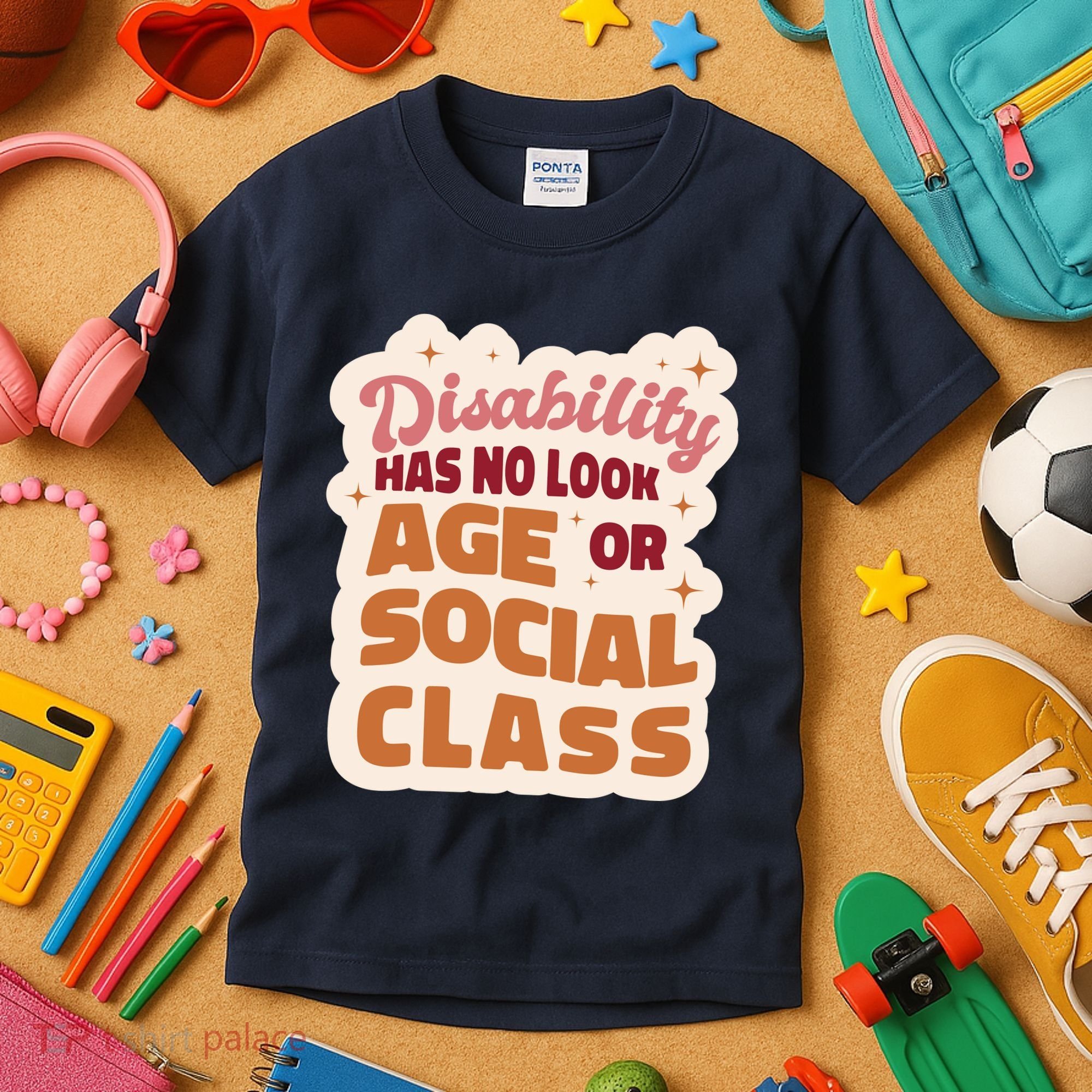 Disability Has No Look Age Or Social Class Kids T-Shirt
