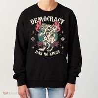 Democracy Has No Kings 86 47 Tiger Women's Sweatshirt thumb 0