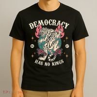 Democracy Has No Kings 86 47 Tiger T-Shirt thumb 3