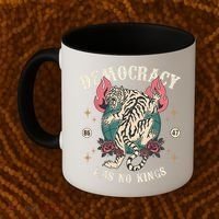 Democracy Has No Kings 86 47 Tiger Coffee Mug thumb 2
