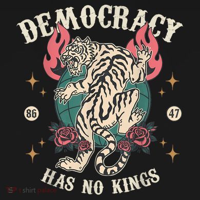 Democracy Has No Kings 86 47 Tiger Ornament