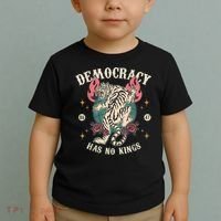 Democracy Has No Kings 86 47 Tiger Toddler T-Shirt thumb 2