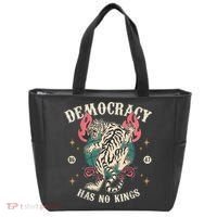 Democracy Has No Kings 86 47 Tiger Tote Bag thumb 0