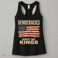 Democracies Have No Kings Political Protest Democratic Value Women's Tank Top thumb 3