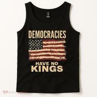Democracies Have No Kings Political Protest Democratic Value Tank Top thumb 2
