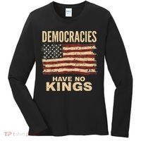 Democracies Have No Kings Political Protest Democratic Value Women's Long Sleeve Shirt thumb 0