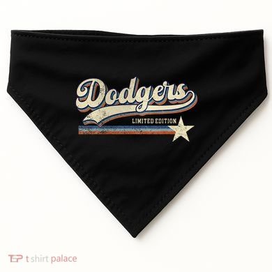 Dodgers Heart Name USA-Made Doggie Bandana