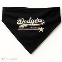 Dodgers Heart Name USA-Made Doggie Bandana thumb 0