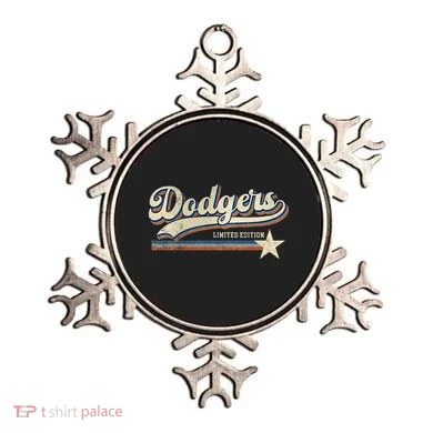 Dodgers Heart Name Ornament
