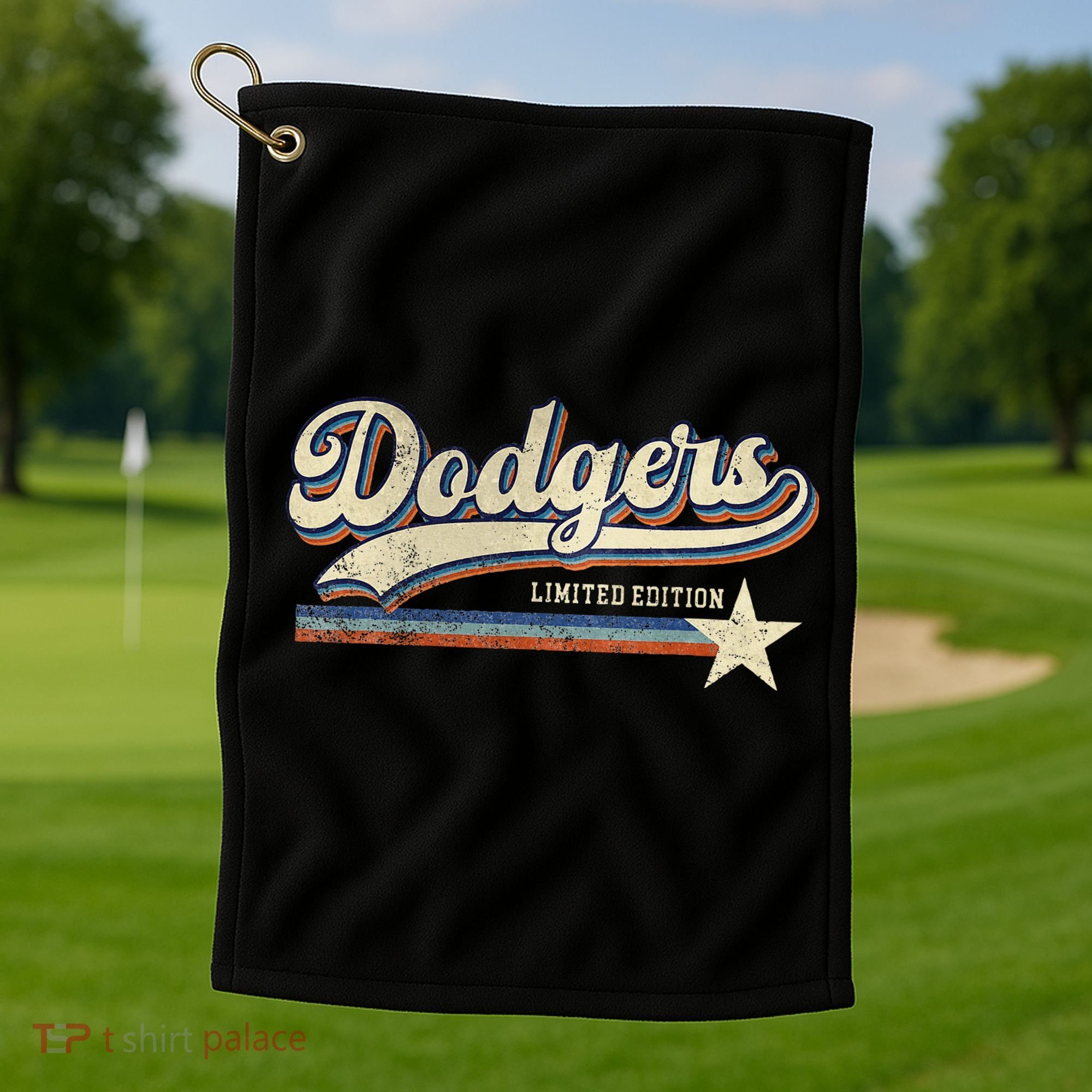 Dodgers Heart Name Golf Towel