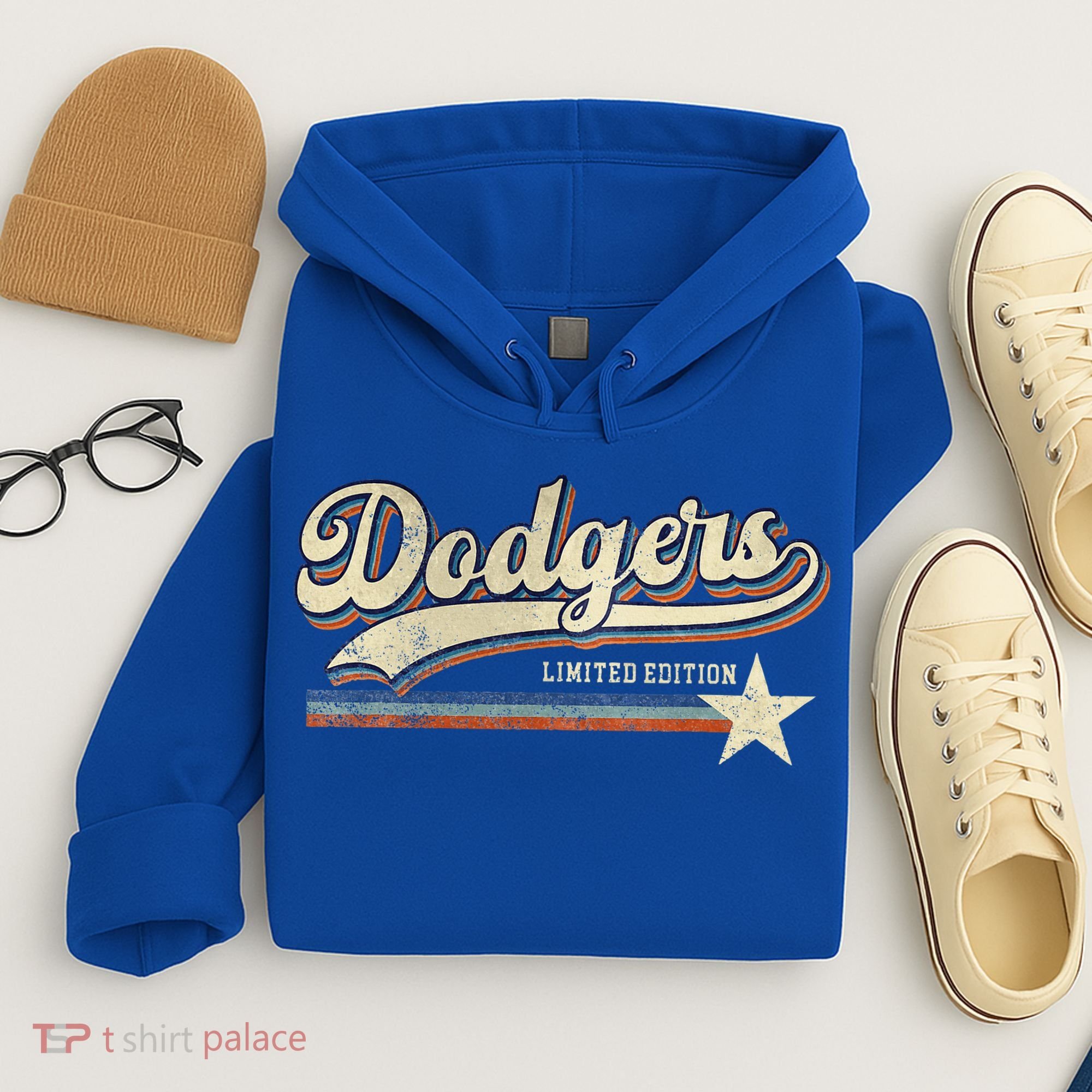 Dodgers Heart Name Hoodie