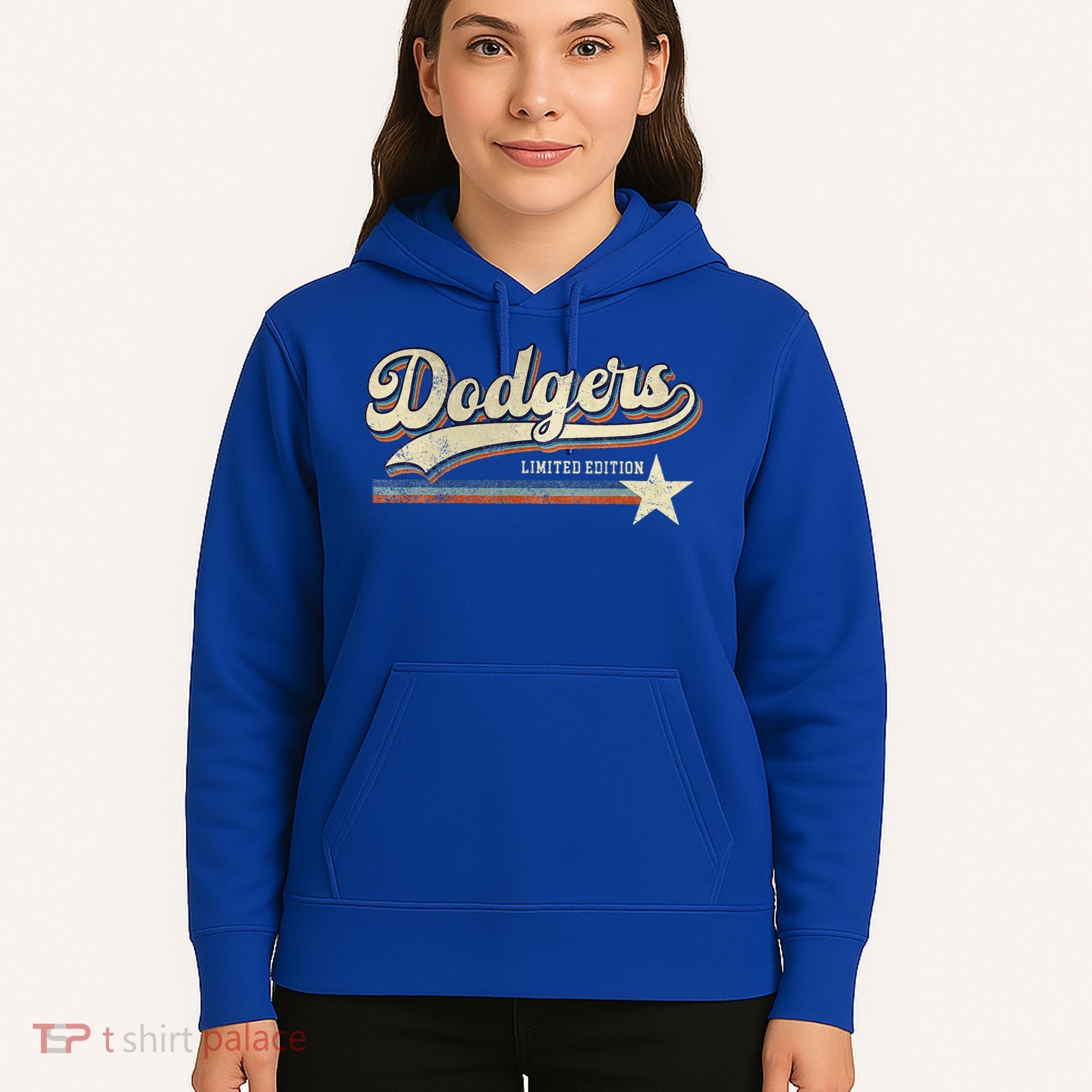 Dodgers Heart Name Hoodie