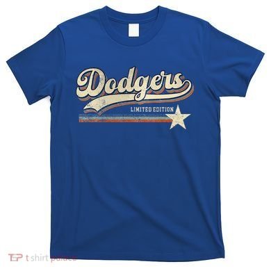 Dodgers Heart Name T-Shirt