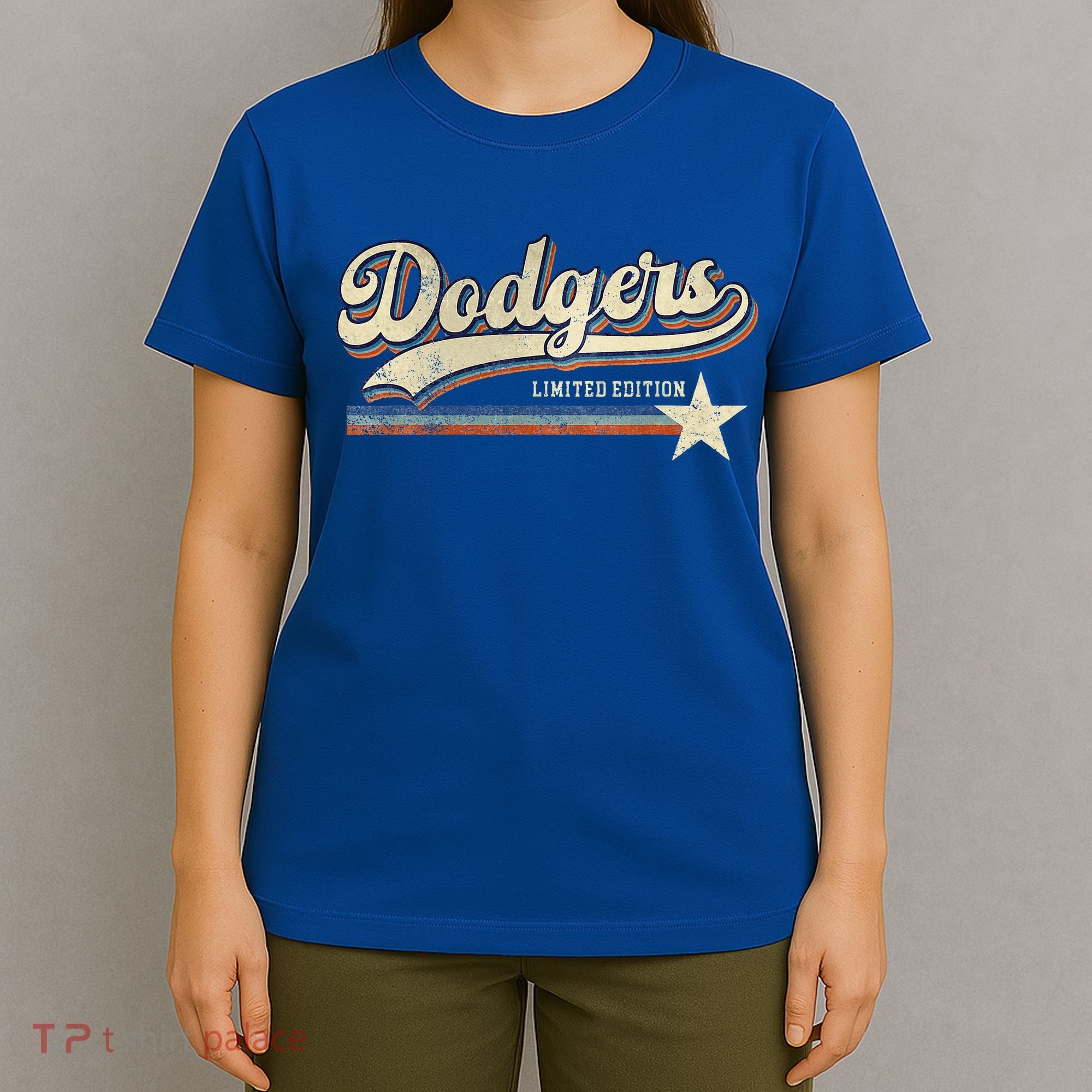 Dodgers Heart Name T-Shirt