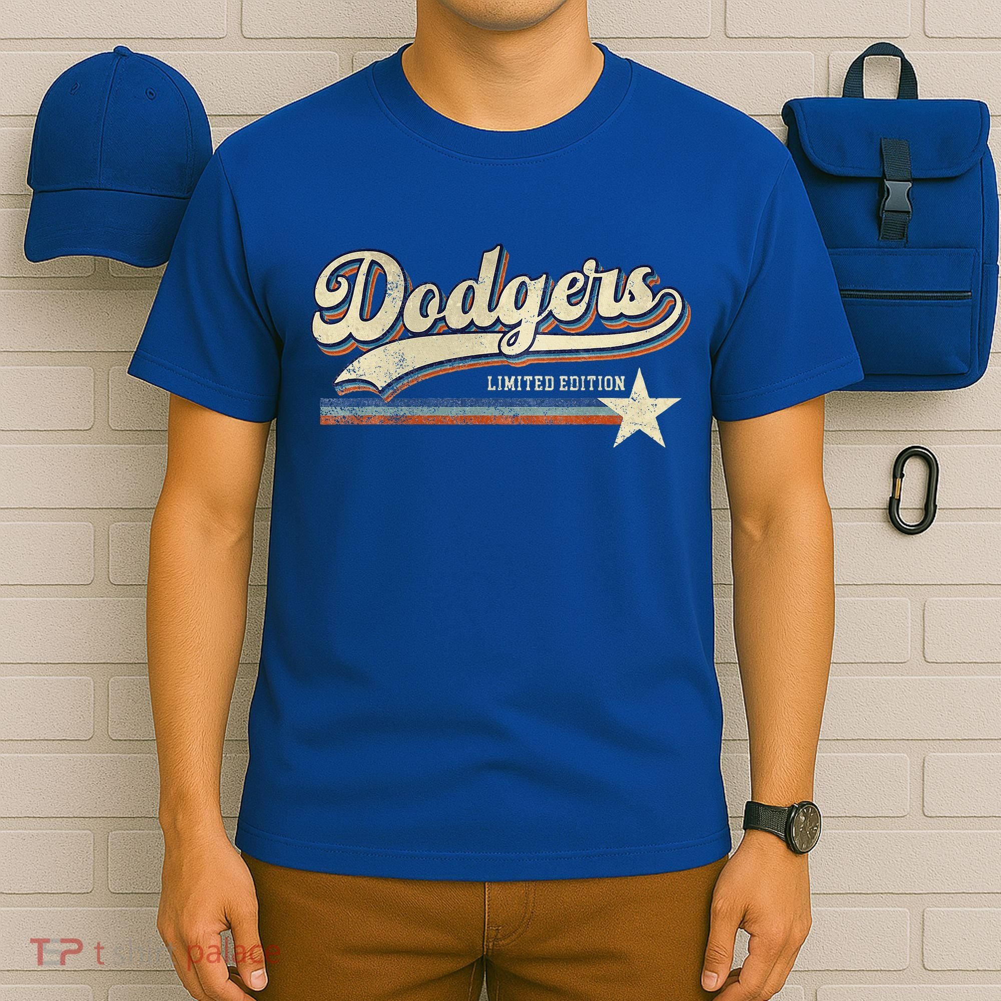 Dodgers Heart Name T-Shirt