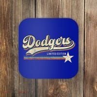Dodgers Heart Name Coaster thumb 0