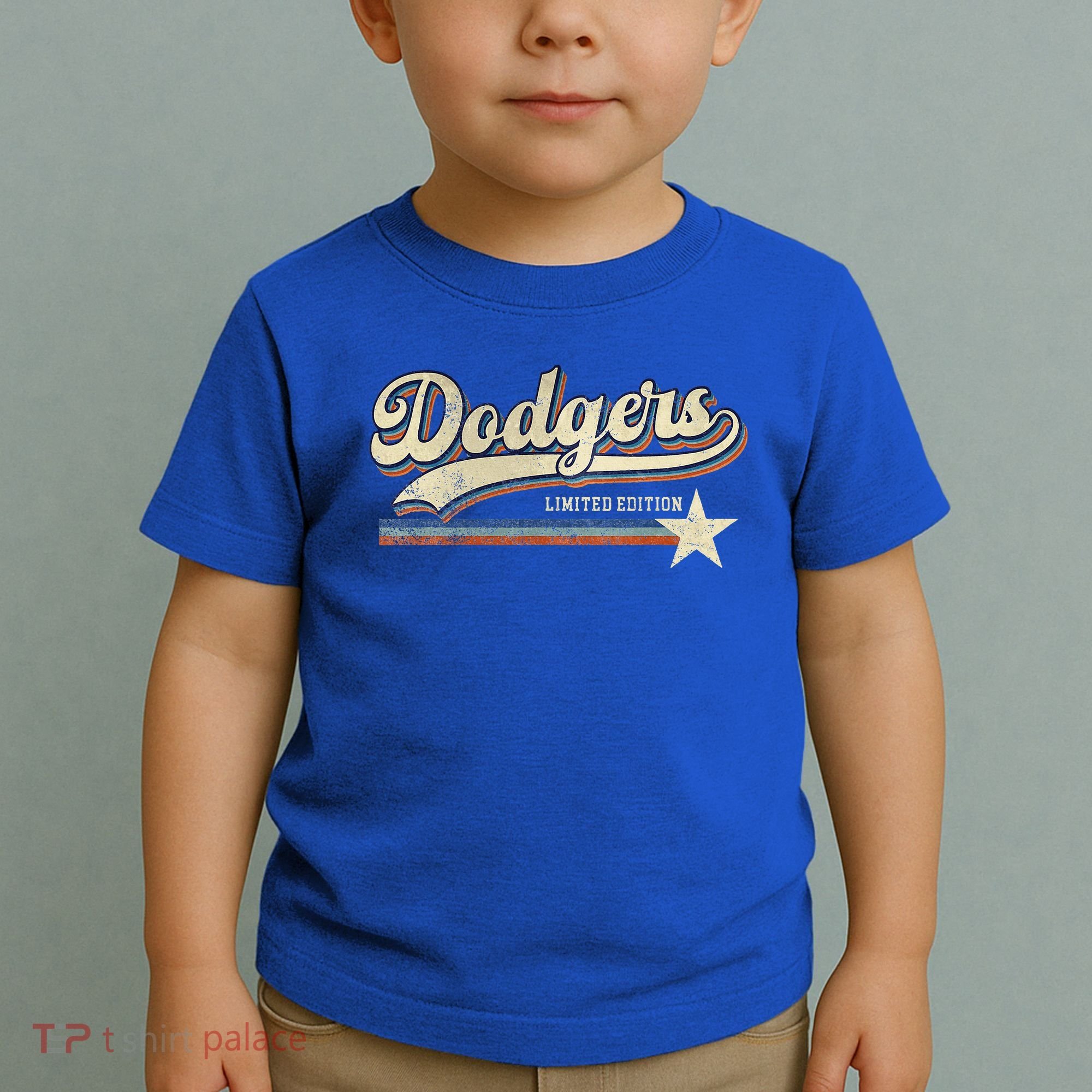 Dodgers Heart Name Toddler T-Shirt