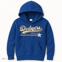 Dodgers Heart Name Kids Hoodie thumb 0