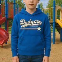Dodgers Heart Name Kids Hoodie thumb 2