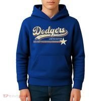 Dodgers Heart Name Kids Hoodie thumb 4