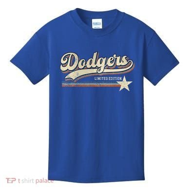 Dodgers Heart Name Kids T-Shirt