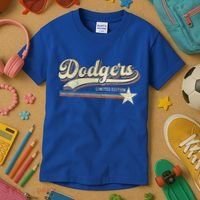 Dodgers Heart Name Kids T-Shirt thumb 3