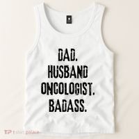 Dad Husband Oncologist Badass Medical Cancer Doctor Chemo Tank Top thumb 2