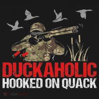Duckoholic Hooked On Quack Funny Duck Hunting Hunter Gift Coaster thumb 2