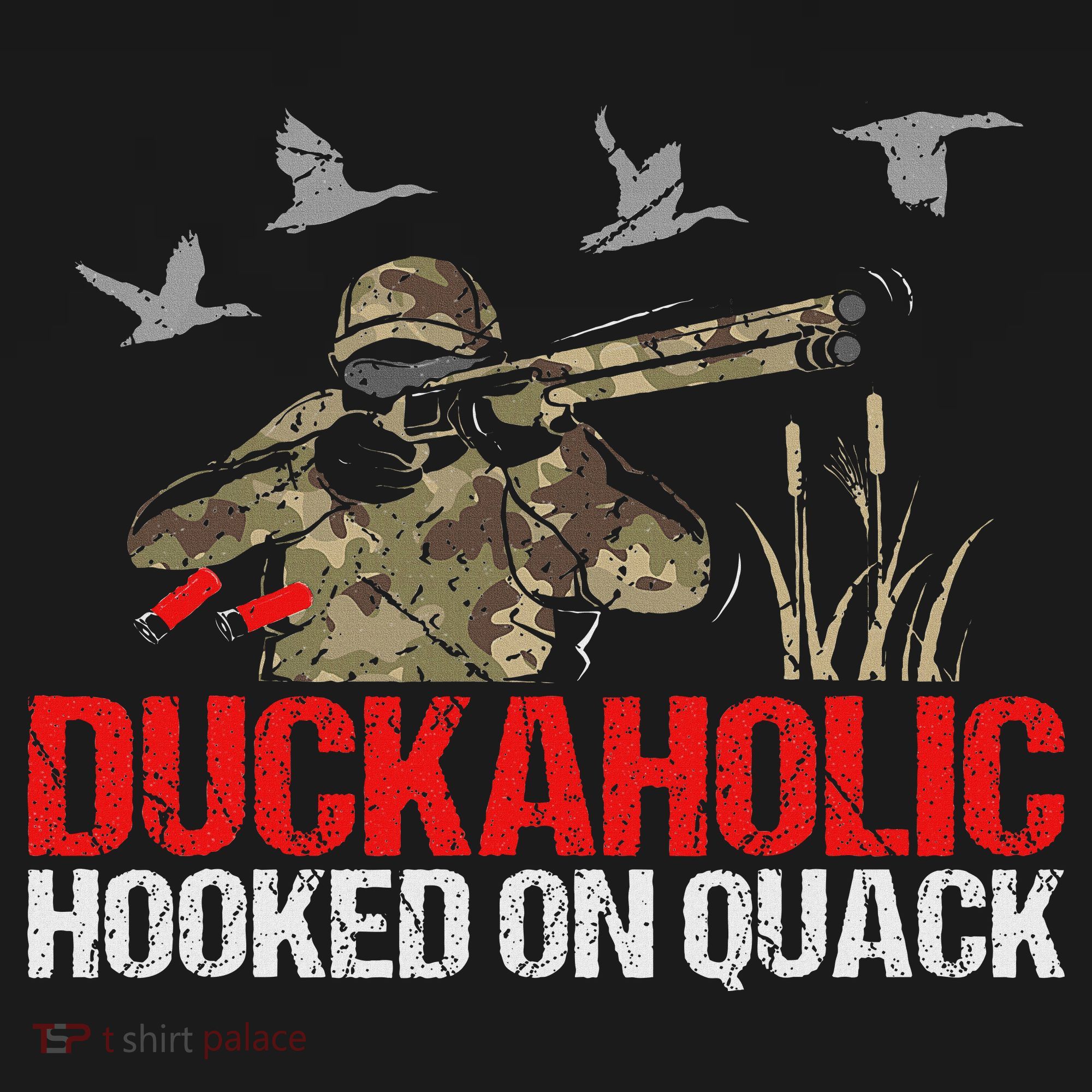 Duckoholic Hooked On Quack Funny Duck Hunting Hunter Gift Coaster