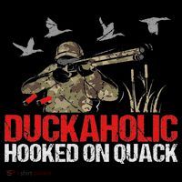 Duckoholic Hooked On Quack Funny Duck Hunting Hunter Gift Women's Hoodie thumb 2