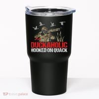 Duckoholic Hooked On Quack Funny Duck Hunting Hunter Gift Tumbler thumb 0