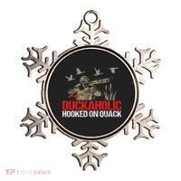 Duckoholic Hooked On Quack Funny Duck Hunting Hunter Gift Ornament thumb 0