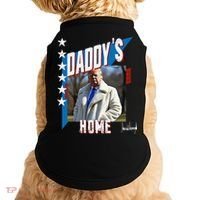DaddyS Home Patriotic Donald Trump Doggie Tank thumb 0