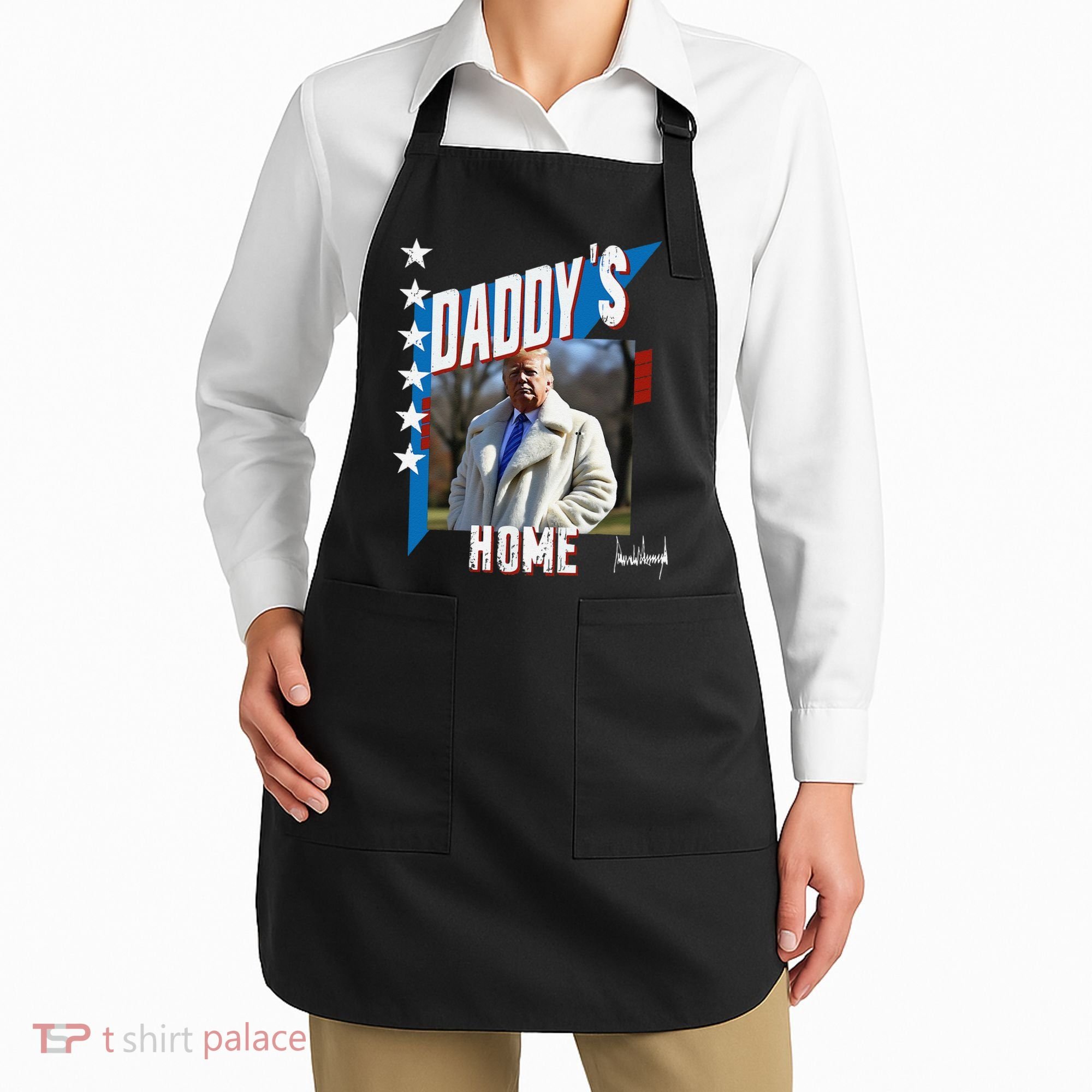 DaddyS Home Patriotic Donald Trump Apron