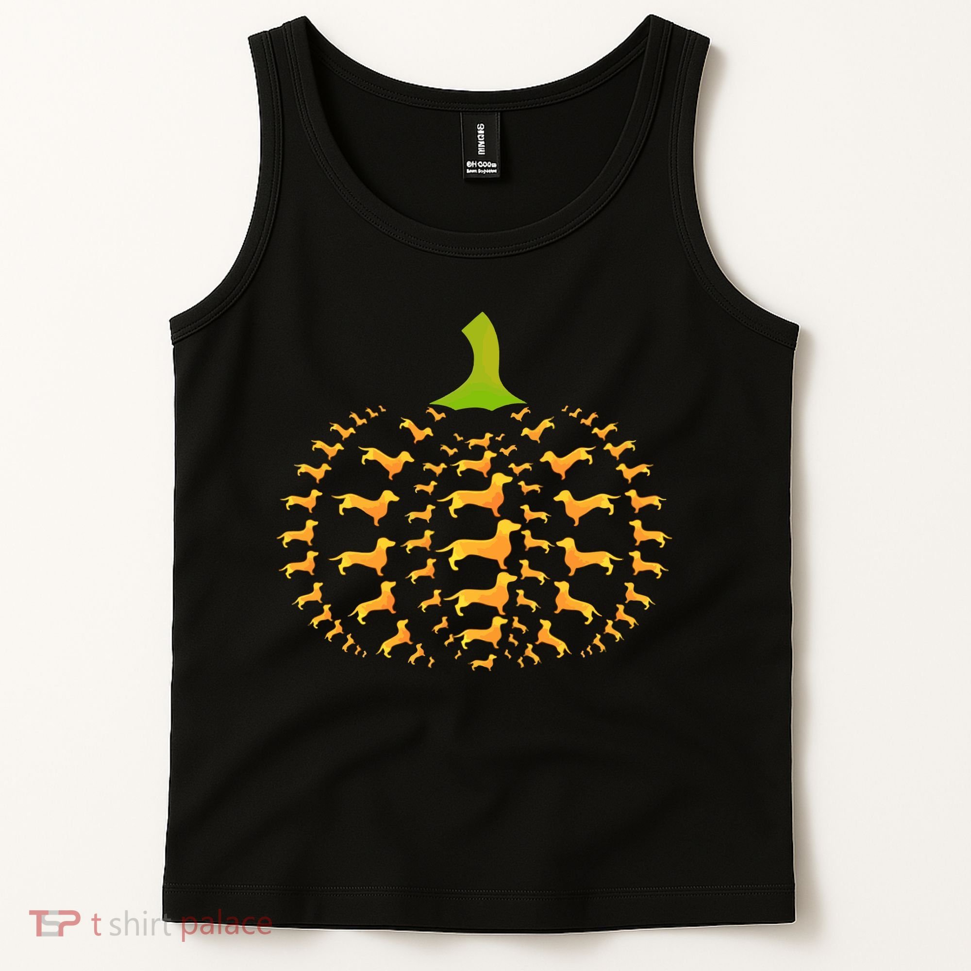Dachshund Halloween Pumpkin Apple Animals Vegetables Friend Dog Tank Top