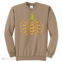Dachshund Halloween Pumpkin Apple Animals Vegetables Friend Dog Sweatshirt thumb 0