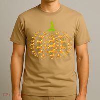 Dachshund Halloween Pumpkin Apple Animals Vegetables Friend Dog T-Shirt thumb 3