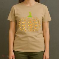 Dachshund Halloween Pumpkin Apple Animals Vegetables Friend Dog T-Shirt thumb 4