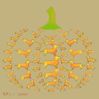 Dachshund Halloween Pumpkin Apple Animals Vegetables Friend Dog Kids T-Shirt thumb 2
